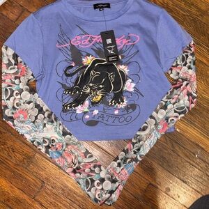 Ed hardy baby tee shirt
